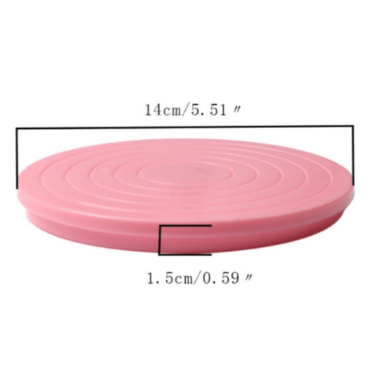 Corianne's Pink Cookie Turntable Swivel - cookie decorating supply
