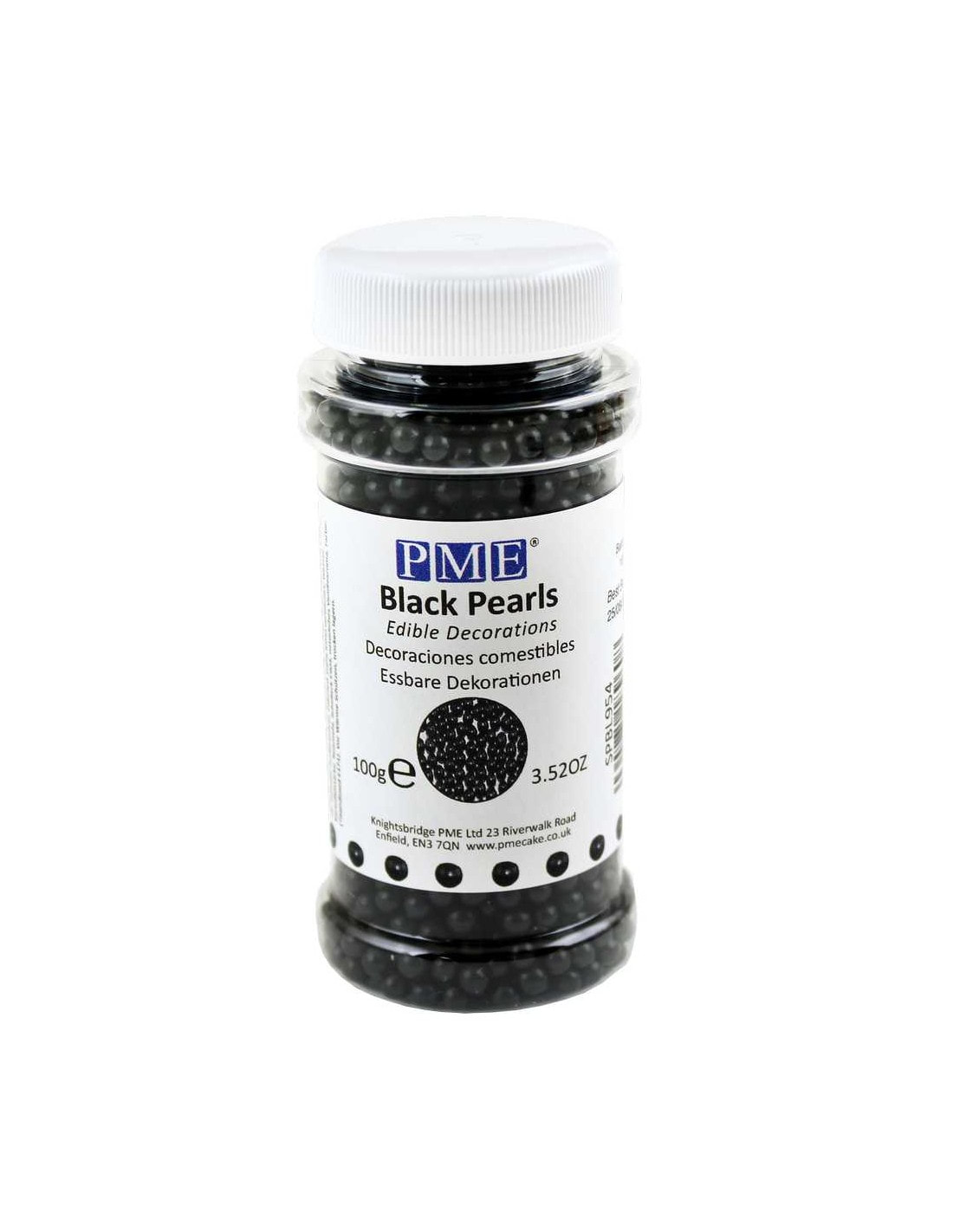 PME 4 mm Black Sugar Pearls - the best no bleed pearls. Perfect for eyes!
