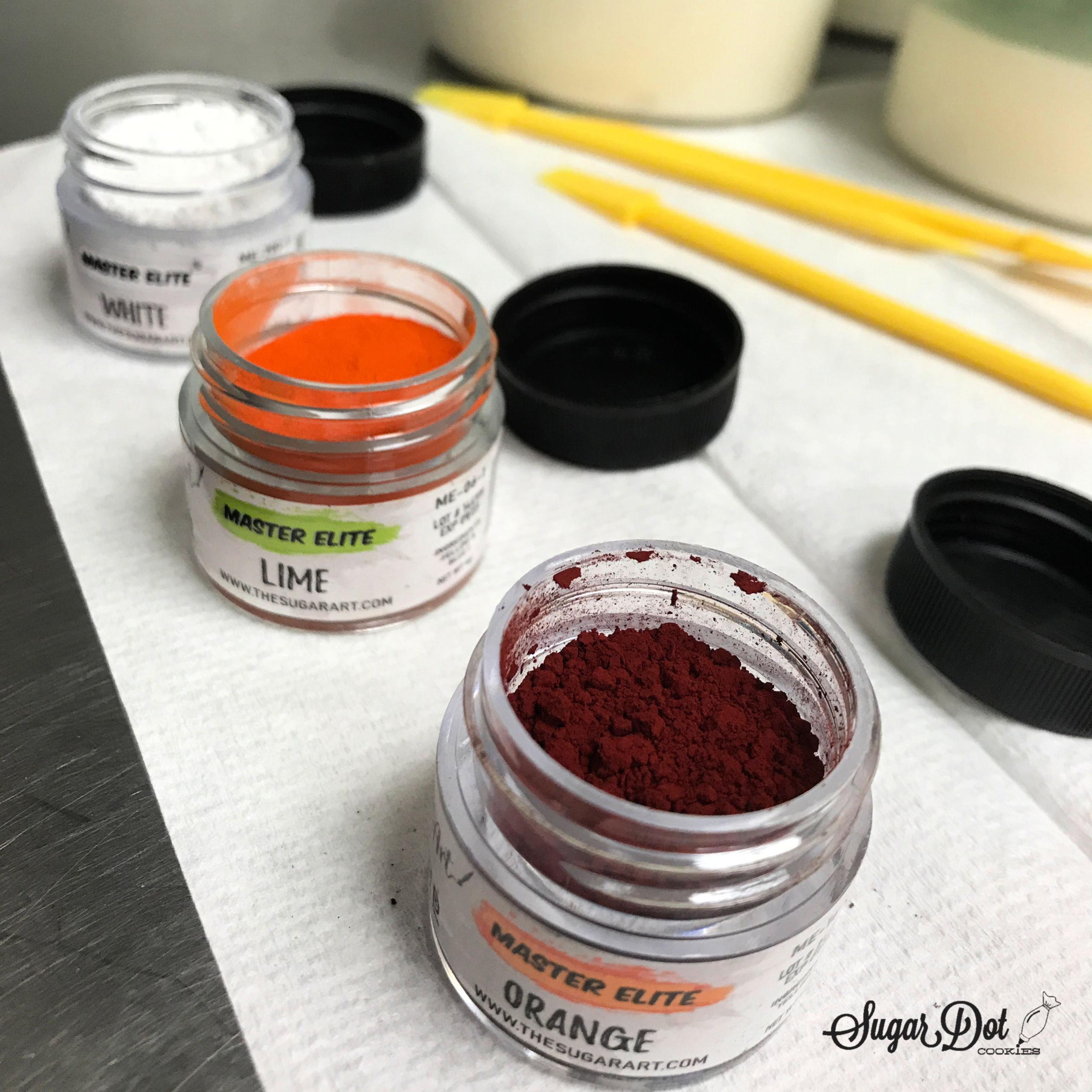 The Sugar Art&#039;s Master Elite powdered food color. Highly pigmented for