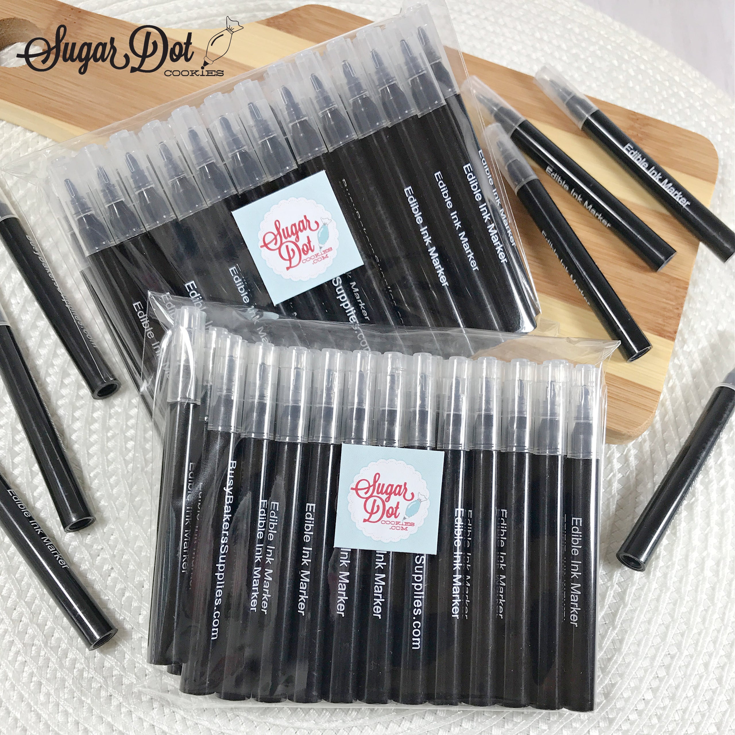 Ultra Fine Black Edible Dual Tip Markers for cookies and cakes - royal  icing, fondant, macarons and more.