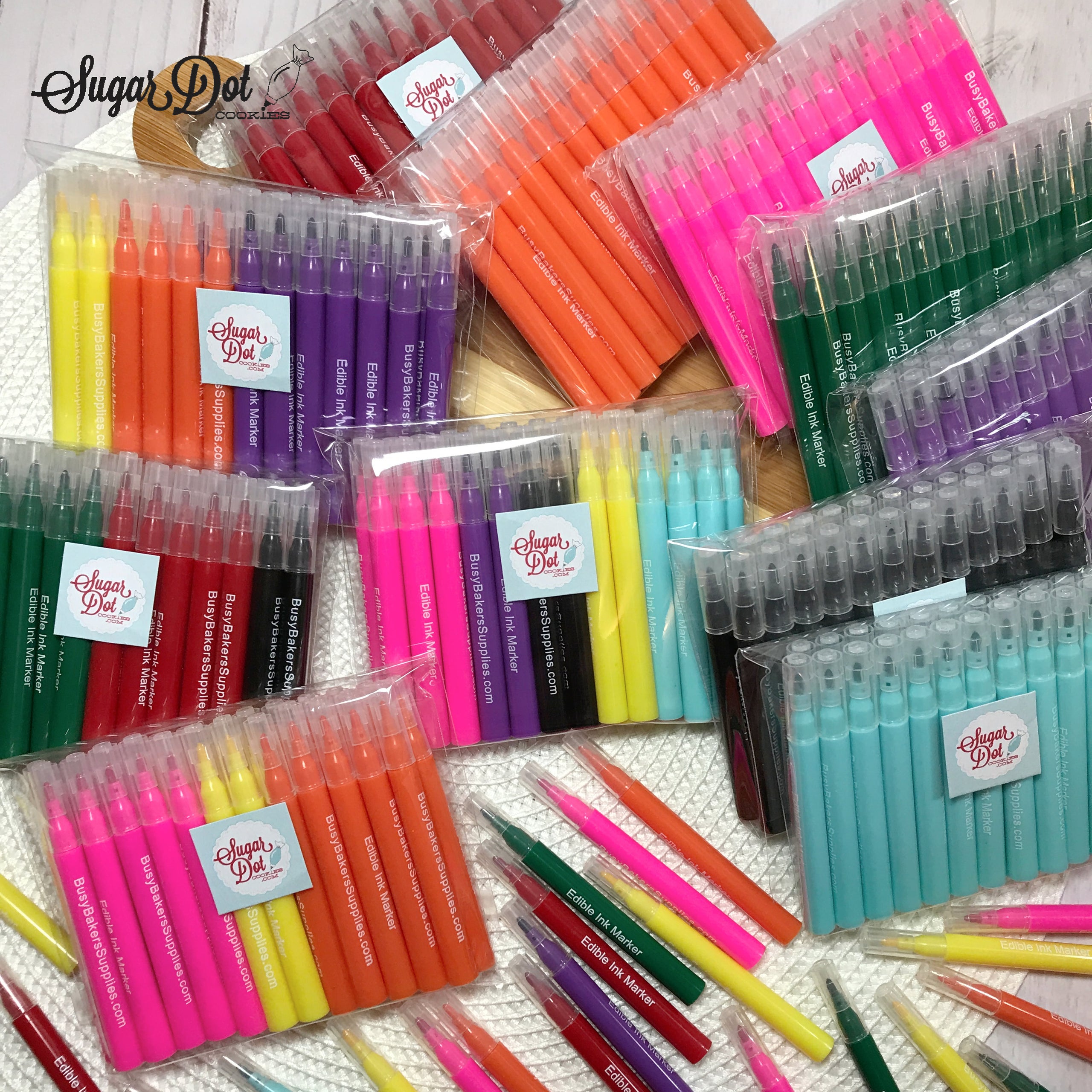 Mini Color Edible Markers Pens for cookies and cakes - royal icing