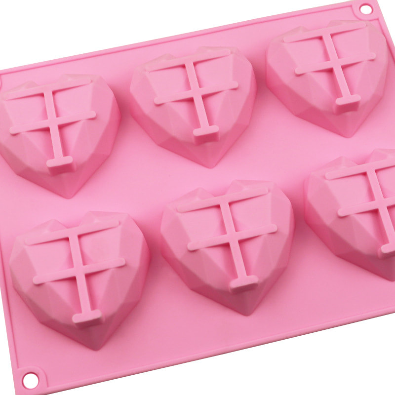 Geometric Heart Mold for Cakes  Geo Heart Silicone Cake Mold for  Valentine's Day - Sweets & Treats™