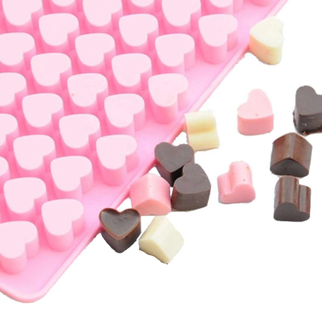 sofliym Mini Heart Silicone Molds for Chocolate, Hard Candy, Cream Cheese  Mint Molds with Scraper (small heart) - Yahoo Shopping